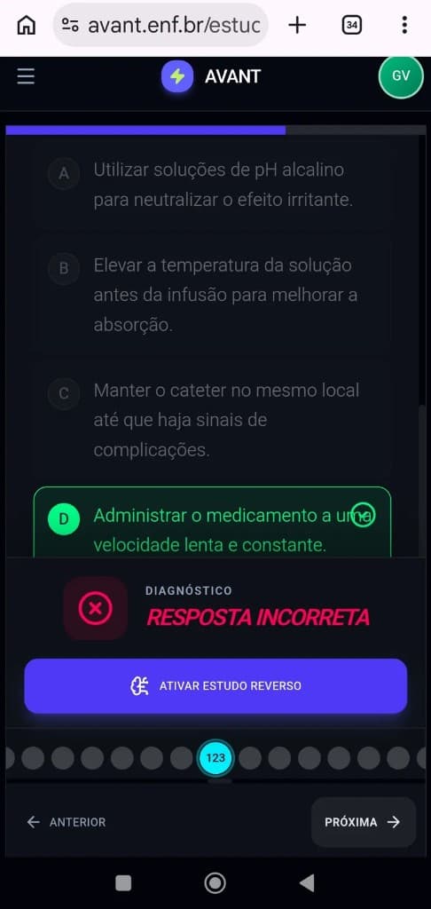 Gabarito imediato